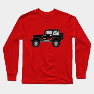 [JEEP] Red Decal Sideview Long Sleeve T-Shirt